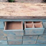 Old wooden workshop furniture