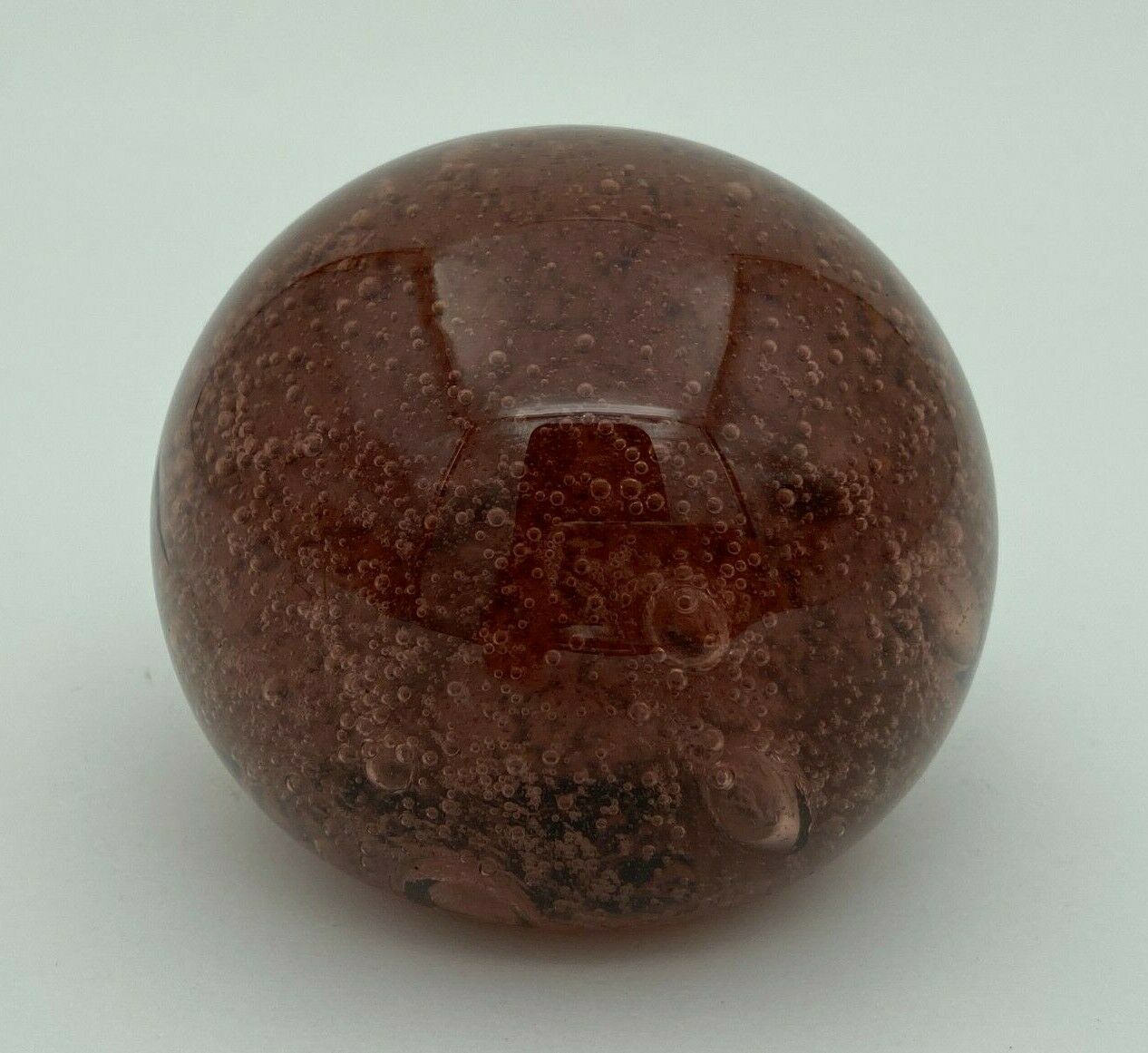 Biot sulfide glass 1970 purple red paper press