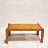Rectangular pine coffee table, 1970