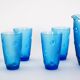 Set of glass and jug, Italian design, 1970s, made in Italy
