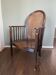 Fauteuil art déco en bois et rotin, années 1920