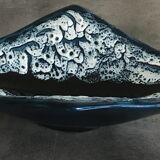 Cut ceramic centerpiece by vallauris fat lava sea foam 55 cm