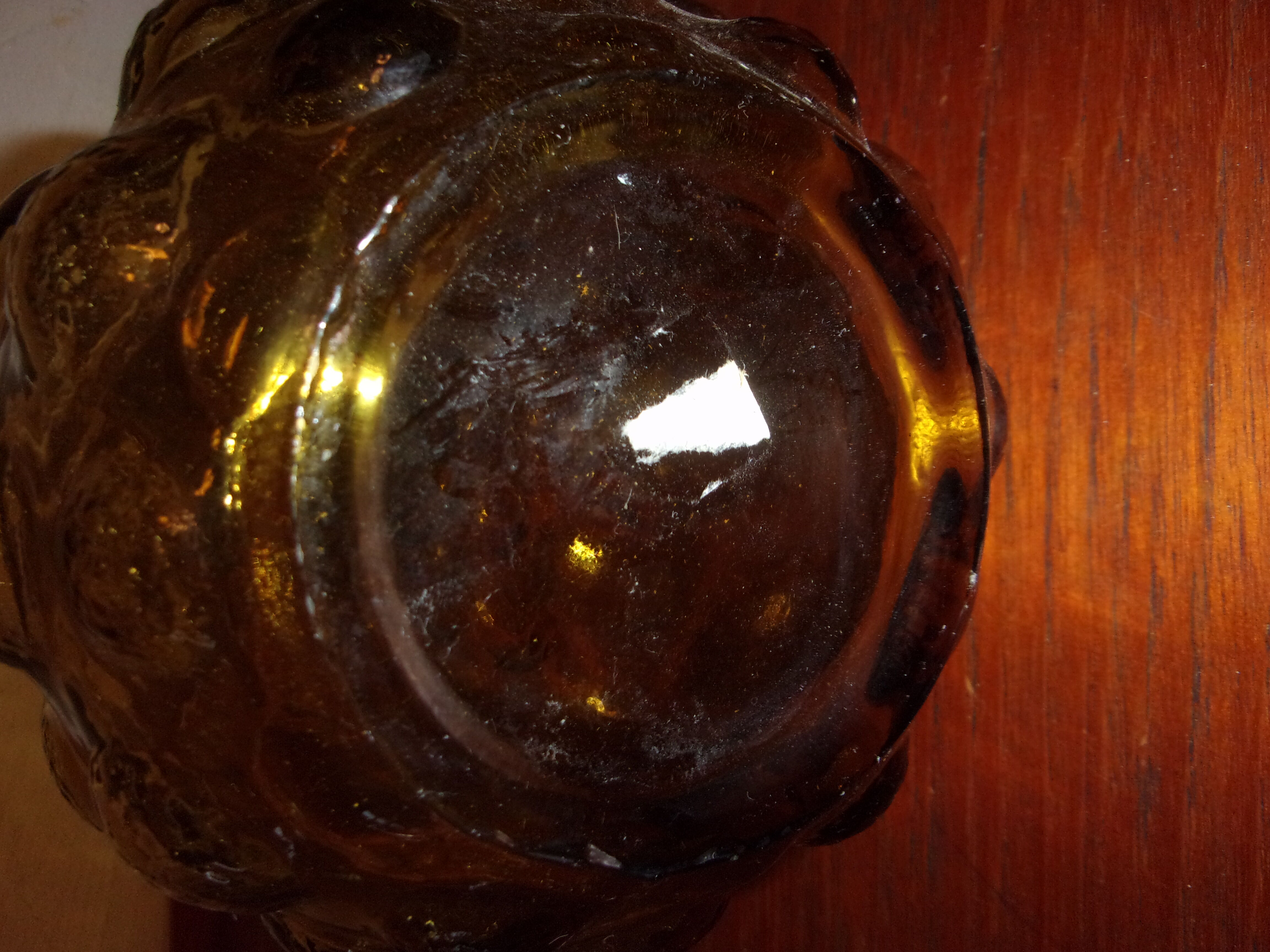 Lot de 2 bouteilles carafes bullées  1960