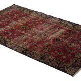 Turkish Anatolian Handmade Vintage Area Rug 190 cm x 107 cm