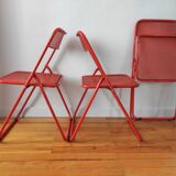 Metal folding chairs 1970