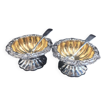 Antique English salt and pepper shakers