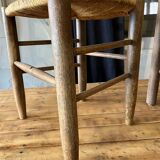 Lot of 6 straw chairs from the end of the 19th century