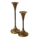 Danish brass candlestick pair from the 1970s.