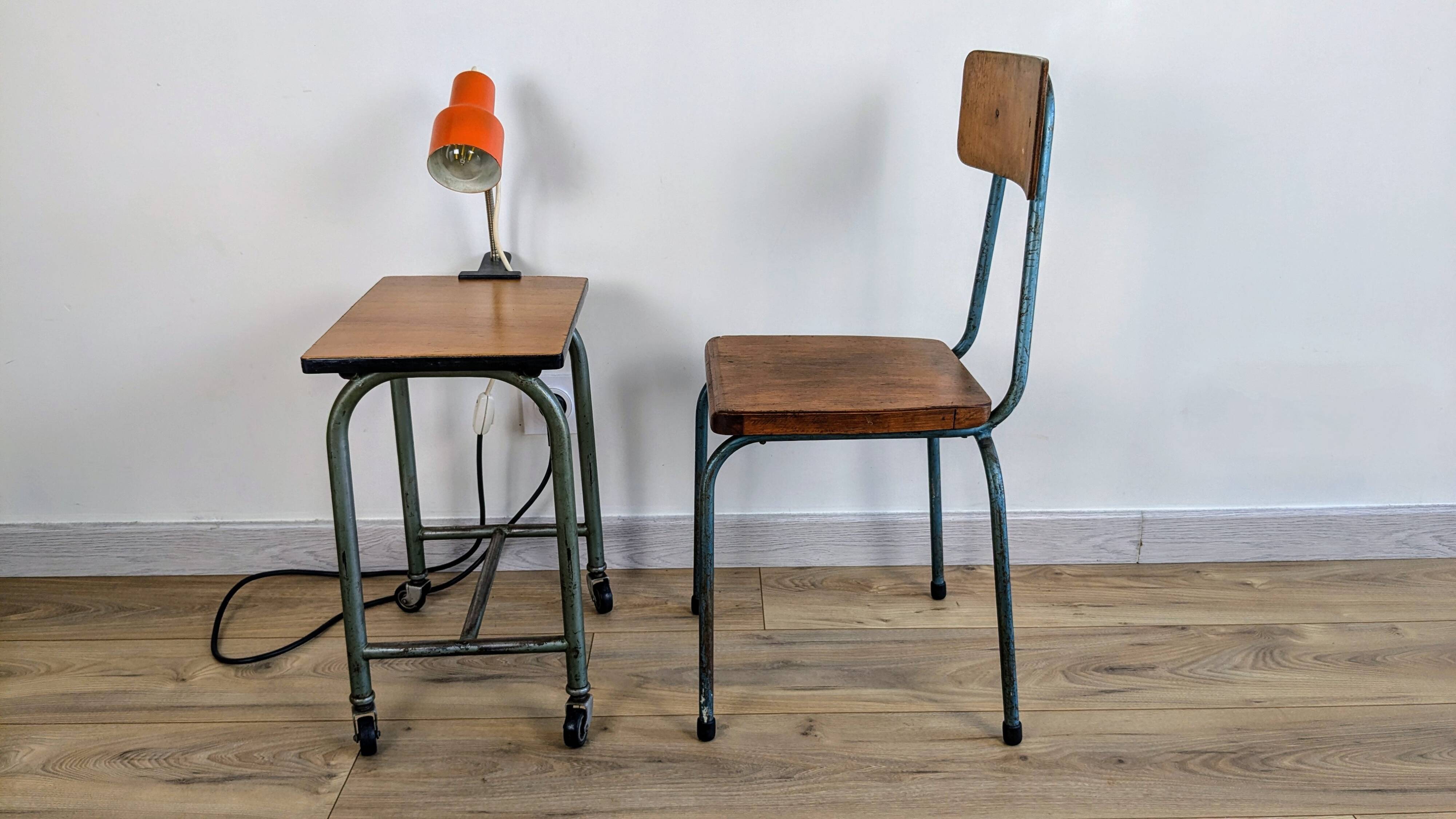 Vintage industrial children's chair