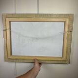 Large oil on canvas vintage painting Japanese style