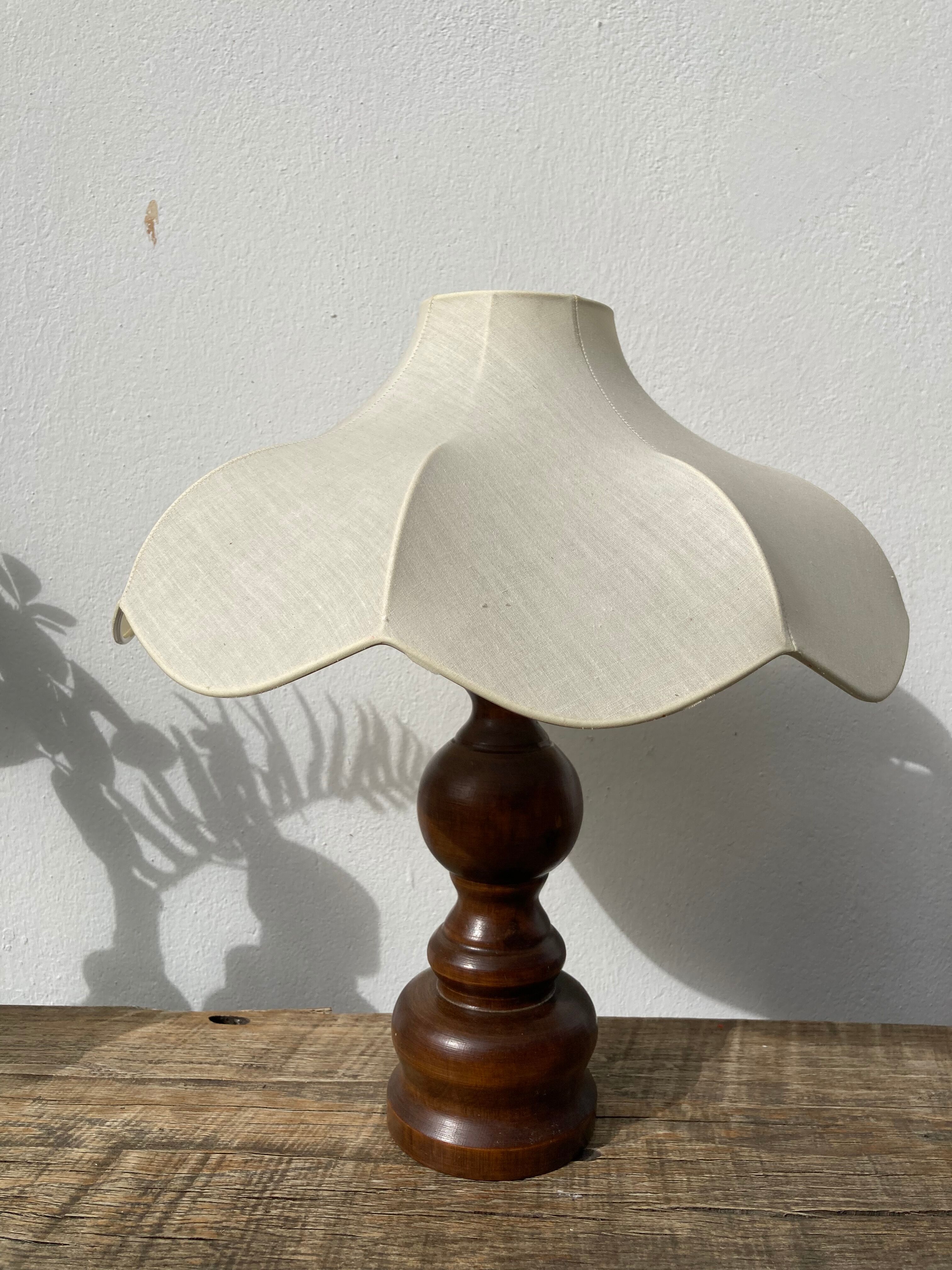 Suspension or lampshade in floral shaped fabrics Goldkant cocoon style