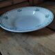 Hollow porcelain dish St Amand green flowers