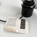 Memphis style print table lamp by zilo g, 1980s