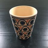 Ceramic cup decorated signed