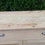 Parisian sideboard 1 drawer 2 doors solid beech raw wood