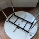 Table Formica ronde vintage