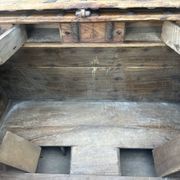 Imposing Indian Chest in Exotic Wood and Wrought Iron
