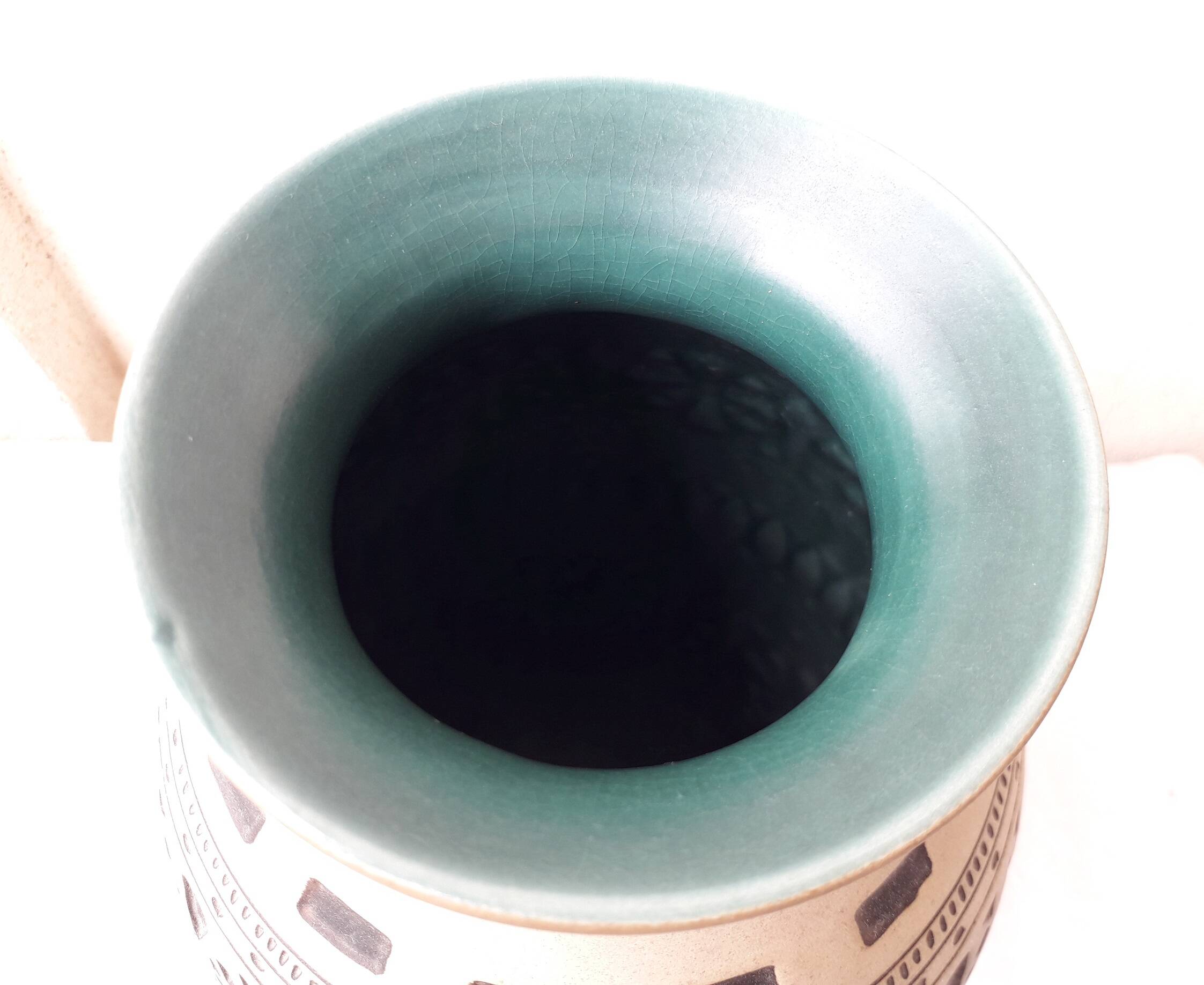 Ceramic vase with relief decoration