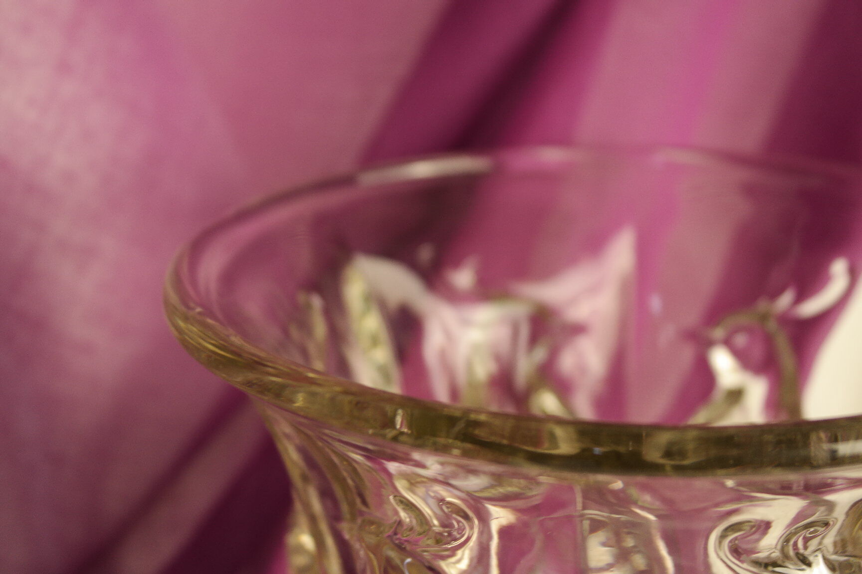 Vase with parakeets in art deco glass