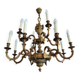 Lustre bronze 12 lumières