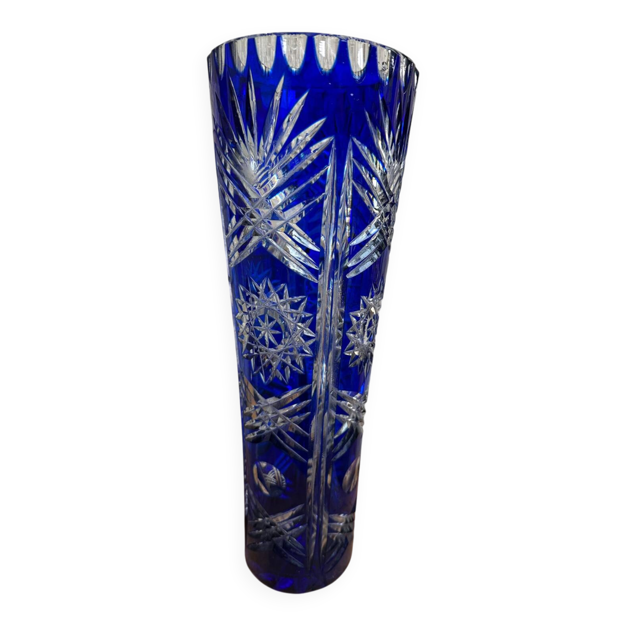 Bohemian crystal vase