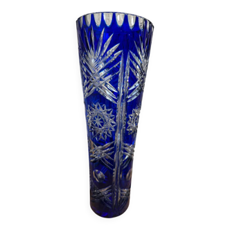 Bohemian crystal vase