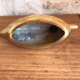 Brass duck and mother-of-pearl 70s