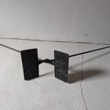Set of antique fireplace accessories + 2 wrought iron waffle makers
