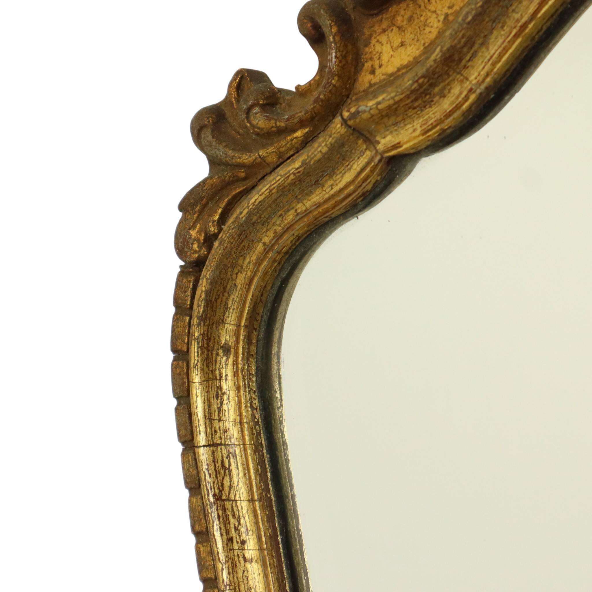 Mid Century Gold Leaf Mirror Classic Deknudt Fifties
