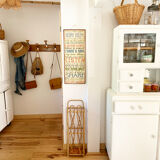 Vintage rattan umbrella stand