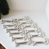 Set of 6 cat knife holders