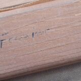 Antique floral painting from France, mid-20th century