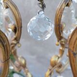 Old bronze chandelier