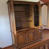 Library 3 doors full and glazed oak