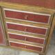 Sideboard shelf design 70 Michel Pignères amboyna burl chrome brass