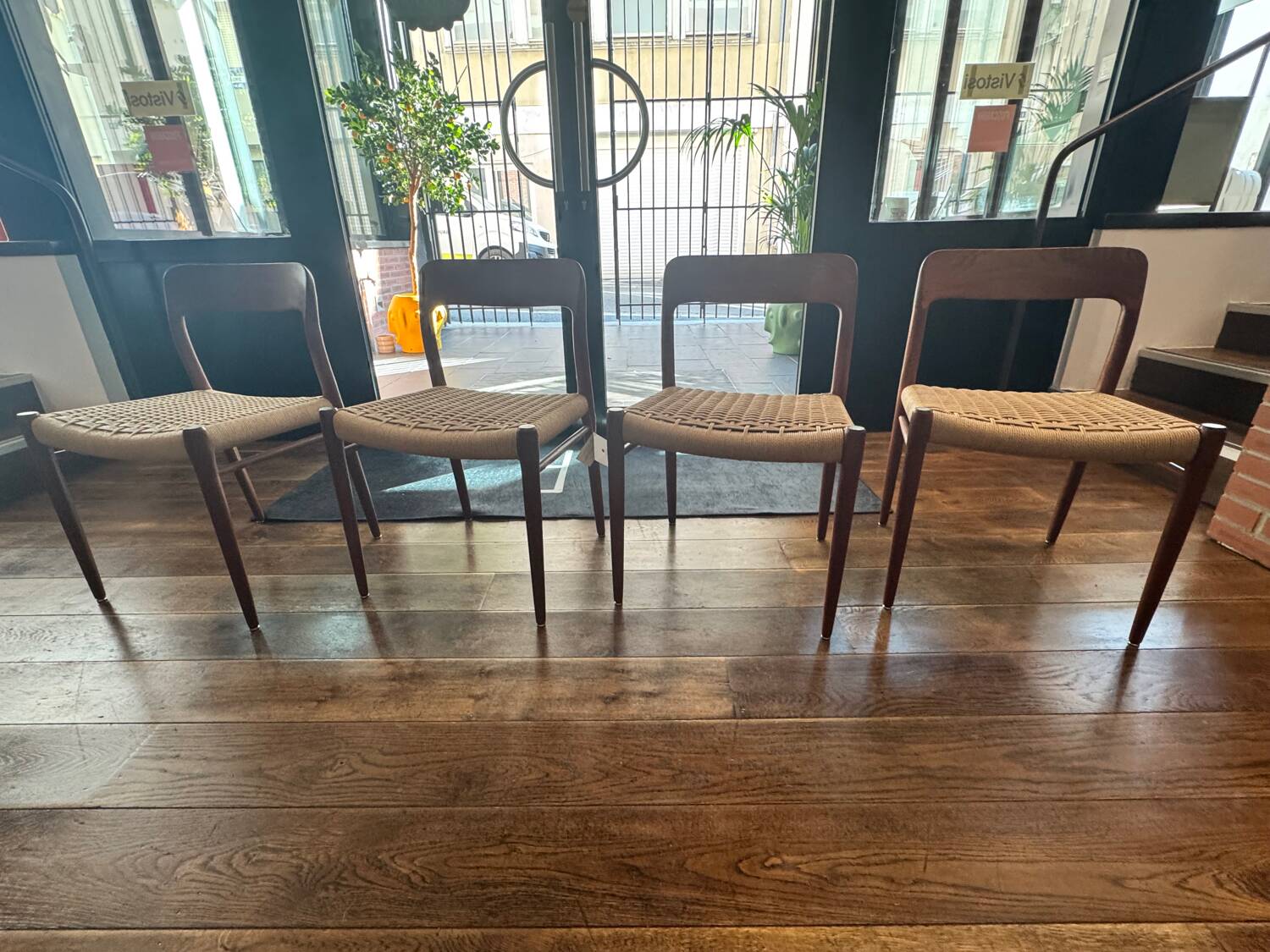 Set of 4 chairs by Niels Otto Moller