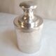 Tea box in silver metal by the silverware Plasait