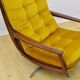 Swivel armchair in velor upholstery, 1970s