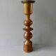 Bougeoir en bois tourné, vers 1960, style scandinave