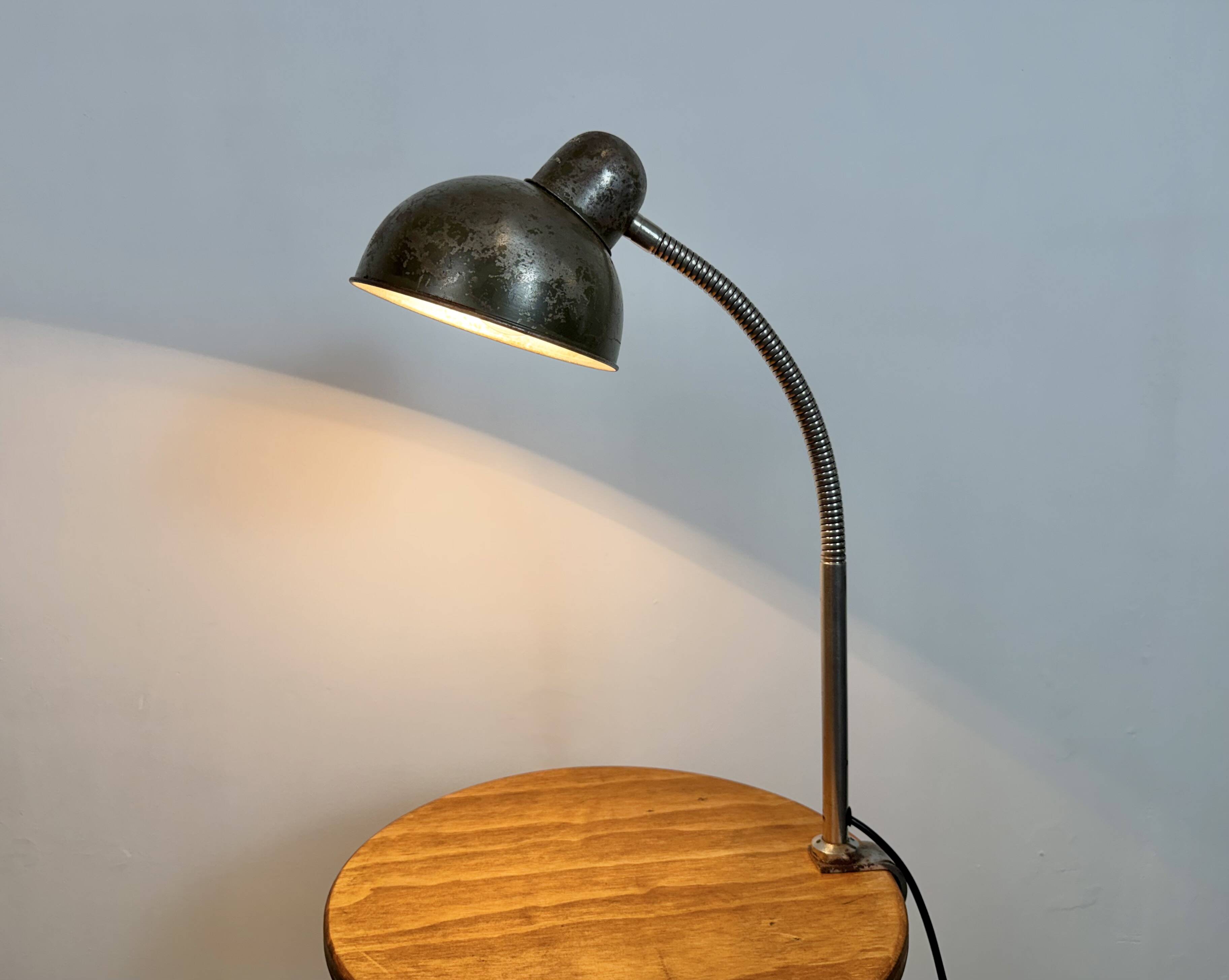 Industrial Workshop Gooseneck Table Lamp, 1960s