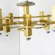 Brass chandelier from Sciolari, 1970s