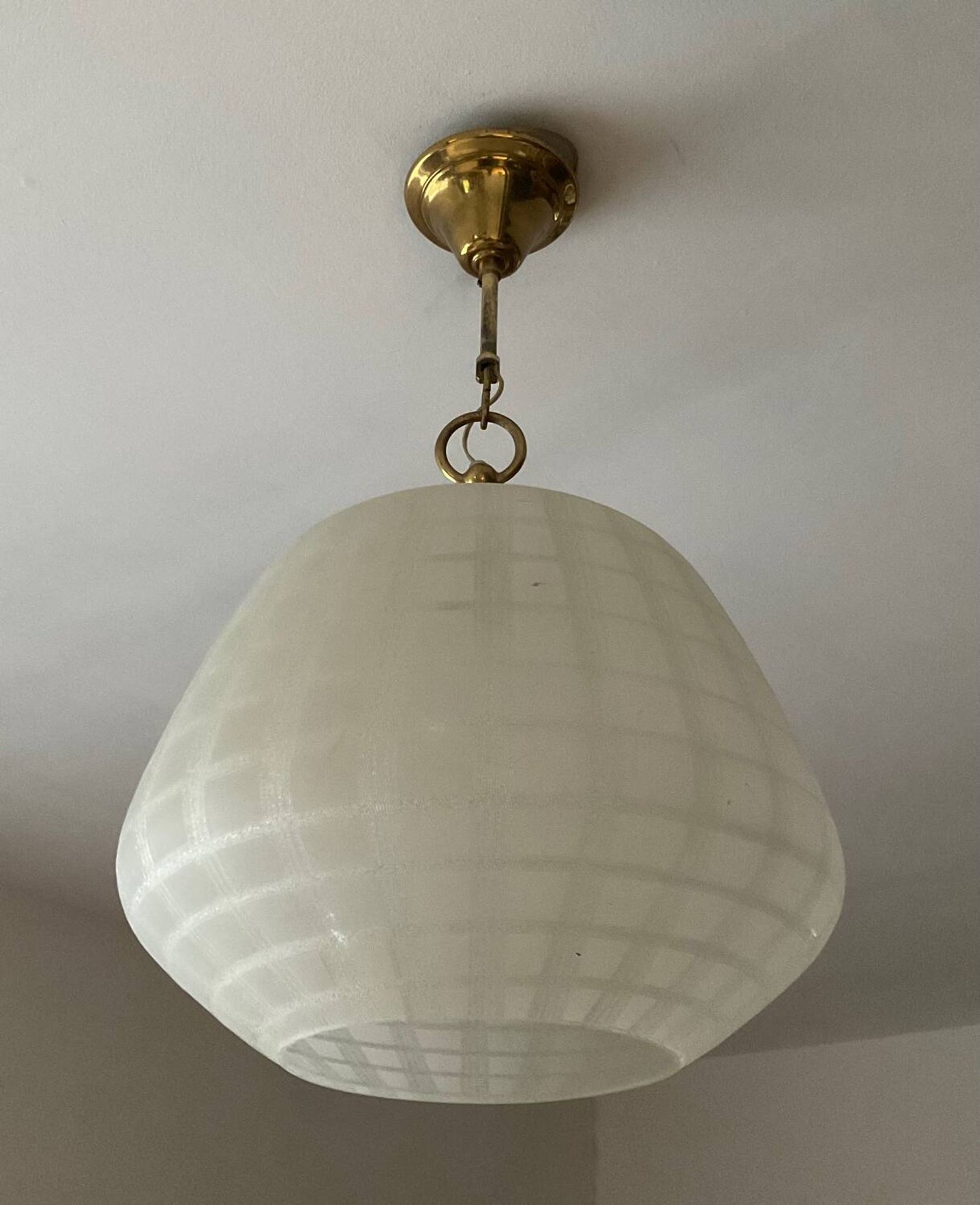 Scandinavian frosted glass pendant light