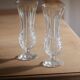 Petit vase en verre blanc ciselé « Émilie »