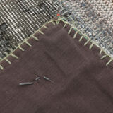 Tapis patchwork gris & bronze 5x8, 247x172cm