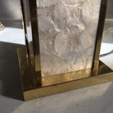 Lampe de table laiton et nacre italien 1970