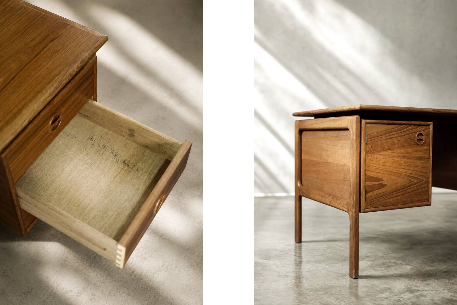 Modern vintage Danish teak desk from the 1950s by Arne Vodder for GV Møbler.