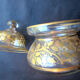 Candy, Baccarat crystal sugar: garlands of golden leaves with fine gold