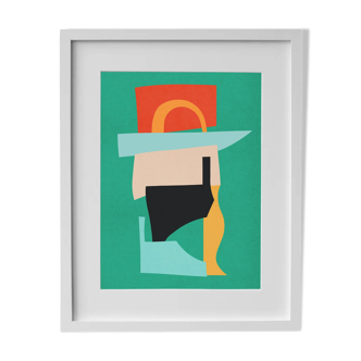 Framed Abstract Collage