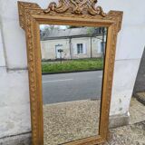 Golden pediment mirror