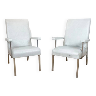 2 modernist armchairs 1960